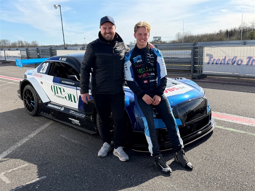 Teamchef Frederik Nymark og Marius Rose.
(Foto: Nymark Racing Academy)